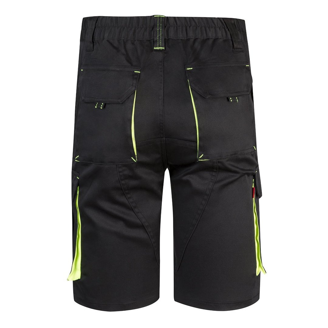 Zweifarbige Stretch-Bermudashorts mit mehreren Taschen (240 g/m²) aus Baumwolle (46 %), EME (38 %) und Polyester (16 %) Altie
