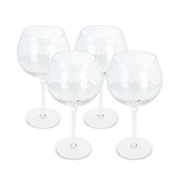 Byon Opacity 4er-Set Weingläser mit stilvollem Glasmuster 470ml Rudylat