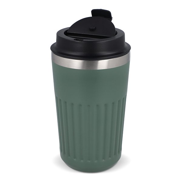 Recycelter Edelstahl-Thermobecher für Kaffee zum Mitnehmen, 400 ml Natianng