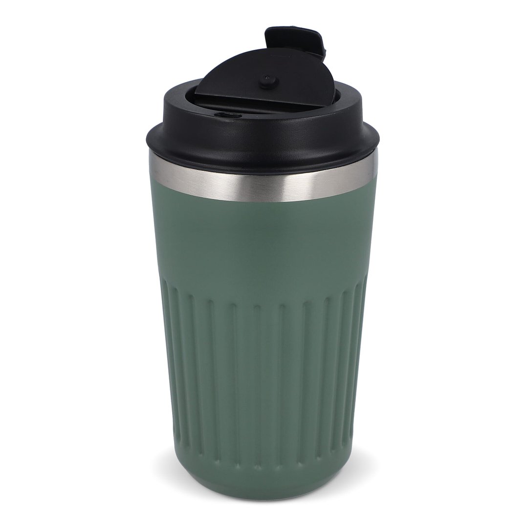 Recycelter Edelstahl-Thermobecher für Kaffee zum Mitnehmen, 400 ml Natianng