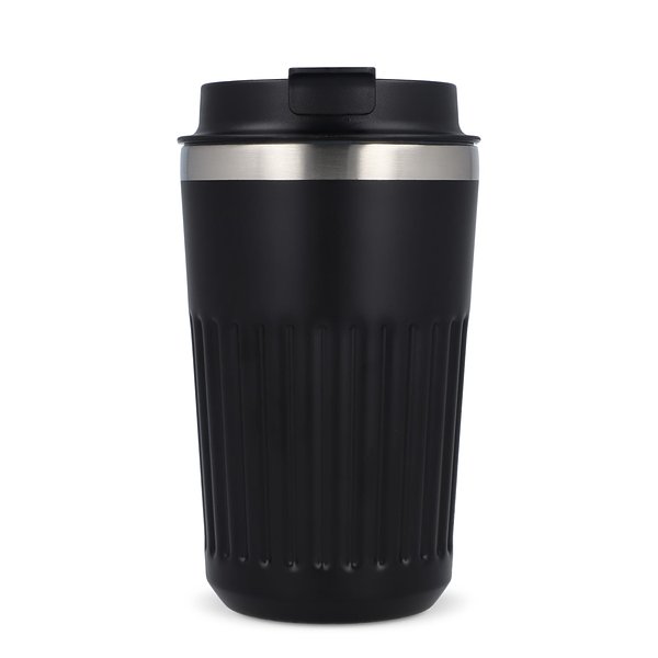 Recycelter Edelstahl-Thermobecher für Kaffee zum Mitnehmen, 400 ml Natianng