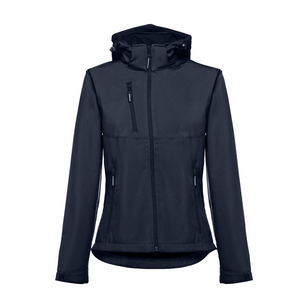 Softshelljacke für Damen, mit abnehmbarer Kapuze Badala