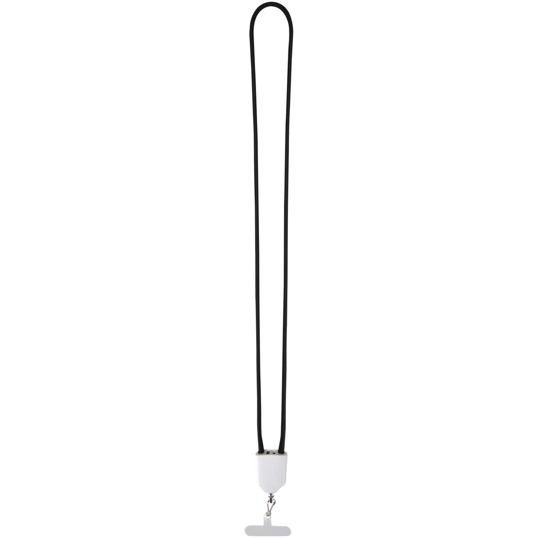 65 W 5-in-1-Ladekabel mit Lanyard aus recyceltem Kunststoff - Doldi