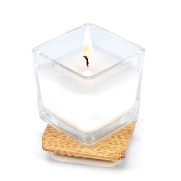 Chakra Kerze auf pflanzlicher Basis im Glasgefäß Utzi