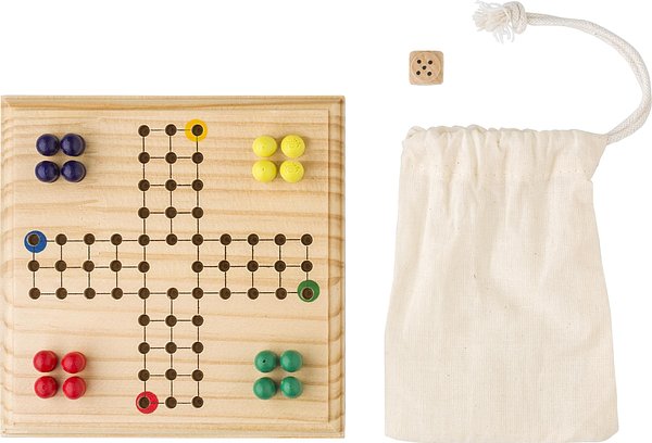 Ludo-Spiel aus Holz Vren