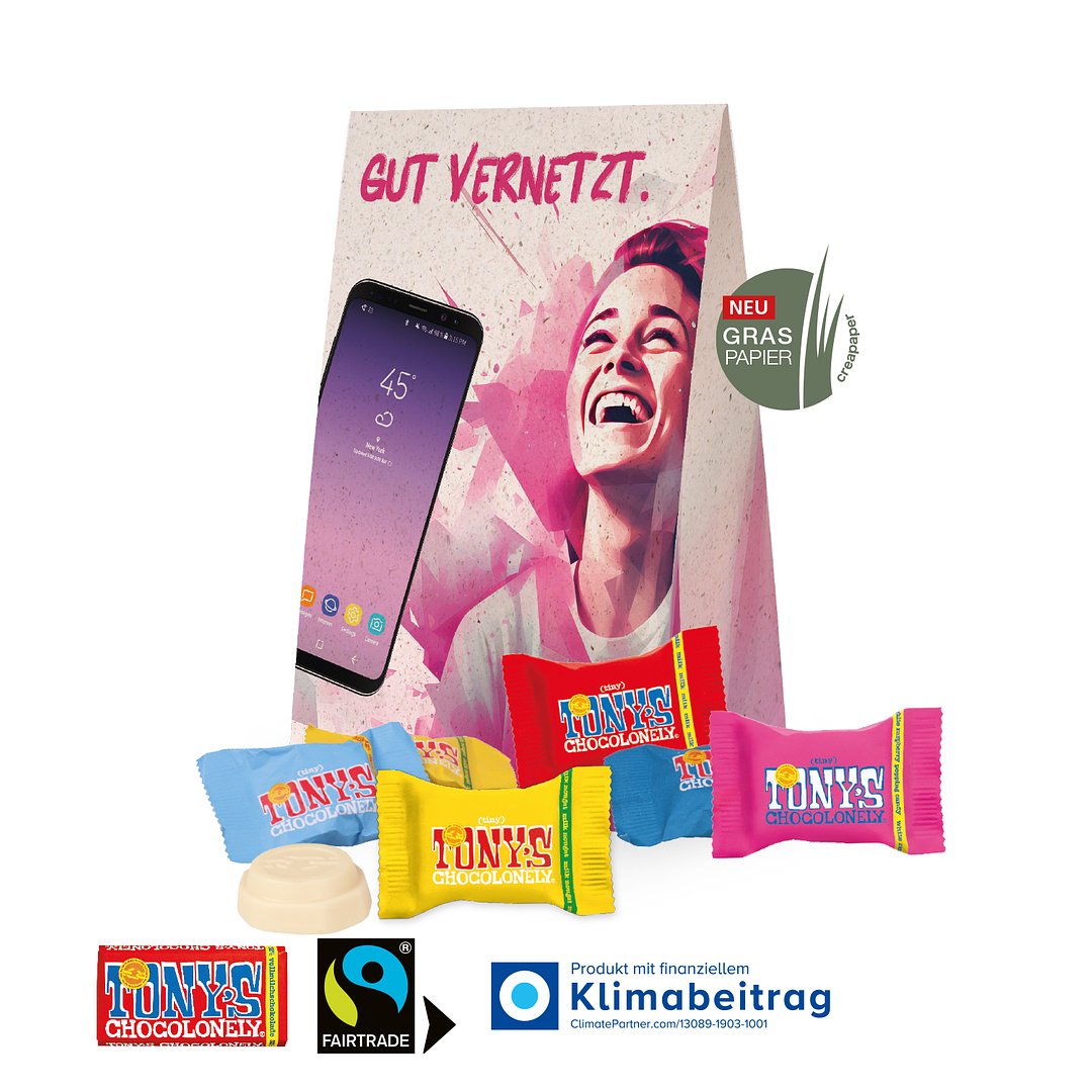 Werbetasche mit süsser Füllung