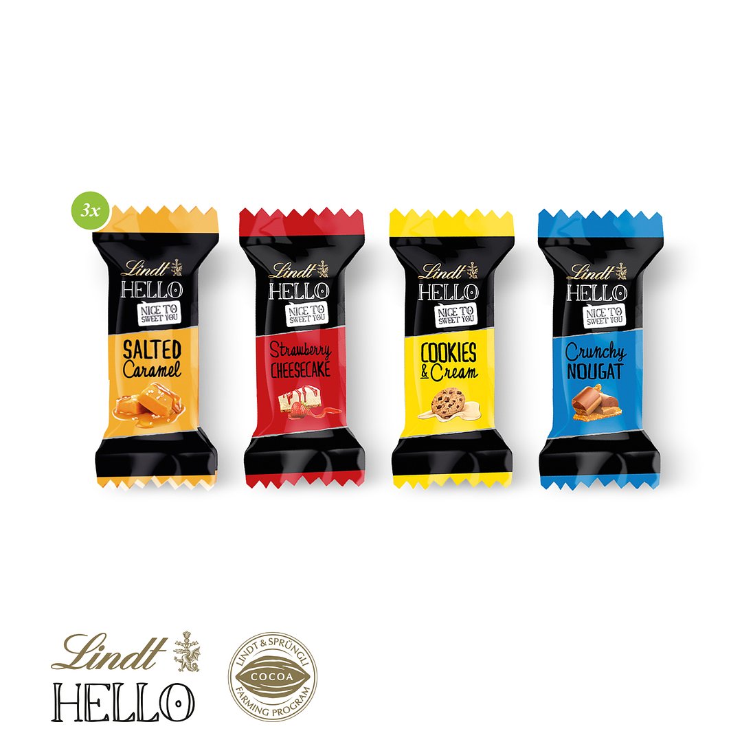 Lindt „HELLO“ Mini, 3er