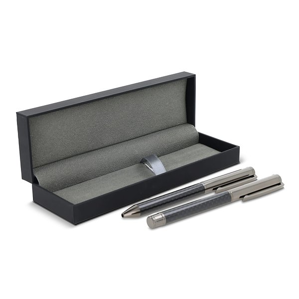 Metallstift und Rollerball-Stift im Set in Geschenkbox Benjan