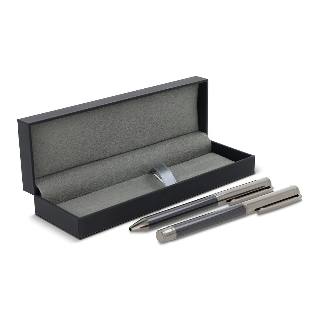 Metallstift und Rollerball-Stift im Set in Geschenkbox Benjan
