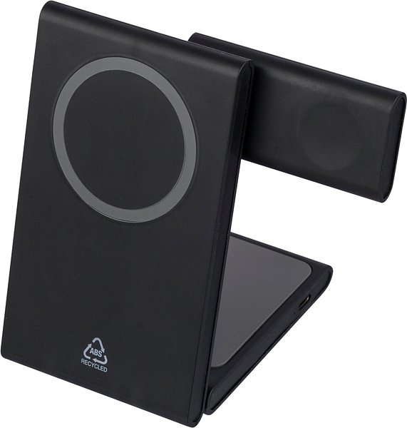 Recyceltes ABS 3-in-1 magnetisches kabelloses Ladegerät Stiana