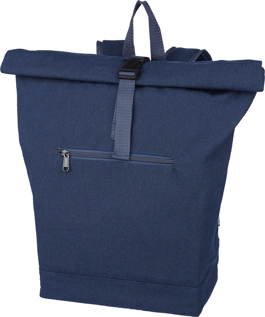Rolltop-Rucksack aus recyceltem Poly-Baumwollgewebe (330 g/m2) Andri