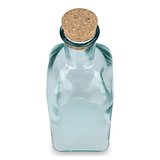 Square Recycelte Glaswasserflasche ReuuZ mit Korkverschluss 500ml Giannele