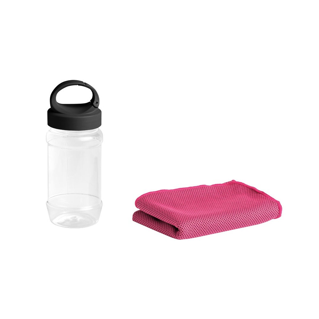 Sporthandtuch mit Flasche Gillia