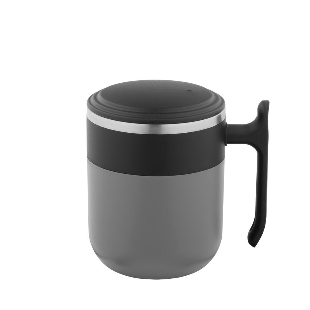 Reisebecher mit Innenwand aus Edelstahl und matter Oberfläche, 400 ml Jonnas