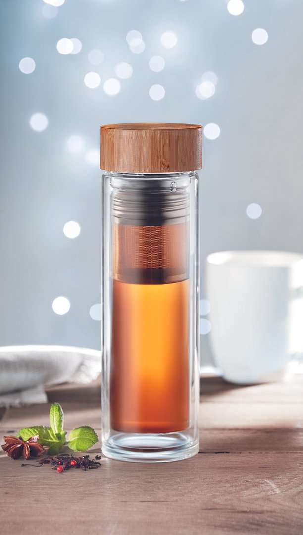 Trinkflasche Glas 400ml Köbistie