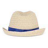 Pflanzlicher Strohhut mit farbigem Band Betonnel