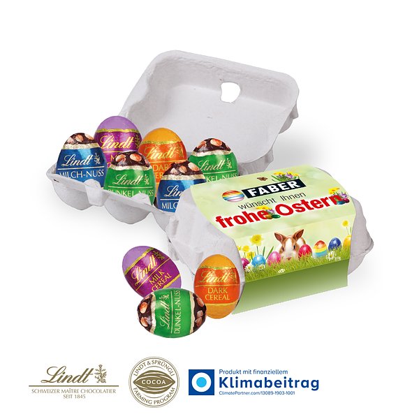 Schoko-Eier 6er-Set mit Lindt Cerealien-Eier