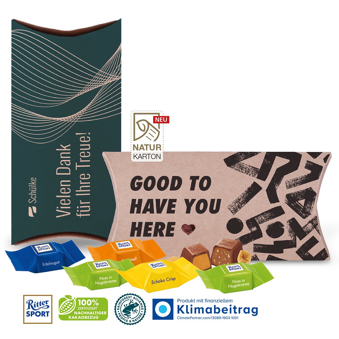 Kissenverpackung Creative auf NATURKARTON