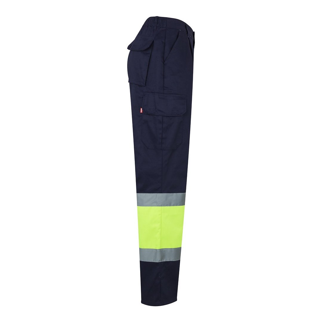 Zweifarbige Twill-Hose mit mehreren Taschen (210 g/m²), aus Baumwolle (20%) und Polyester (80%) Nelien