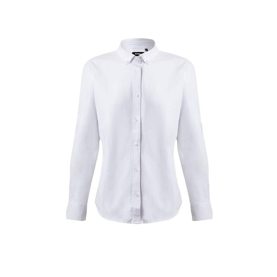 Hemd Oxford (180 g/m²) für Damen, aus Baumwolle (50 %), Polyester (45 %) und Elasthan (5 %) Mudesch