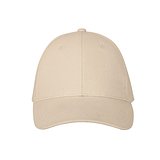 Kappe aus 100 % gebürsteter Baumwolle (260 g/m²) mit 6 Paneelen Raitlin