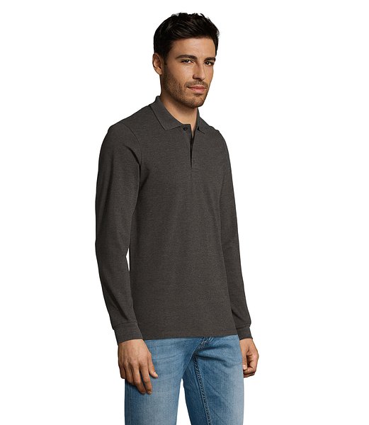 Männer Long-Sleeve Polo 180g Cilgian