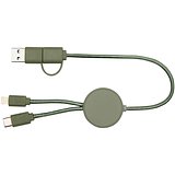 30 cm 5-in-1 Kabel aus recyceltem Kunststoff für Datenübertragung und 27W Schnellladung - Divik