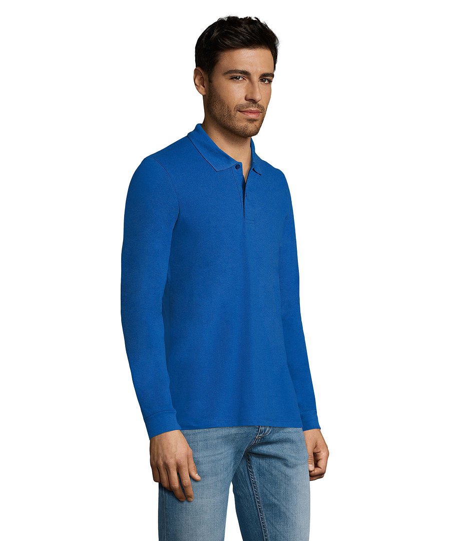 Männer Long-Sleeve Polo 180g Cilgian