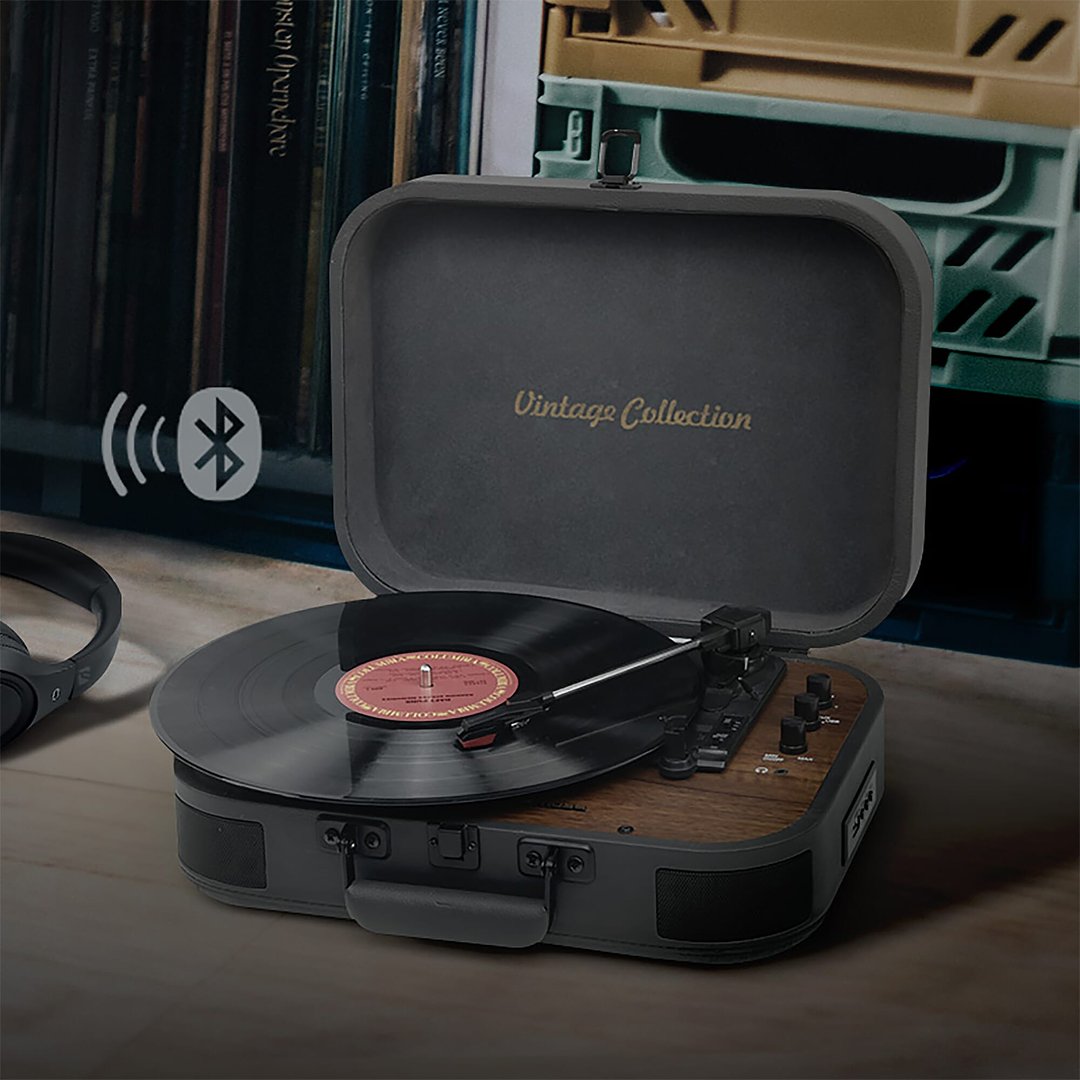 Vintage Plattenspieler mit BT-Ausgang Fens