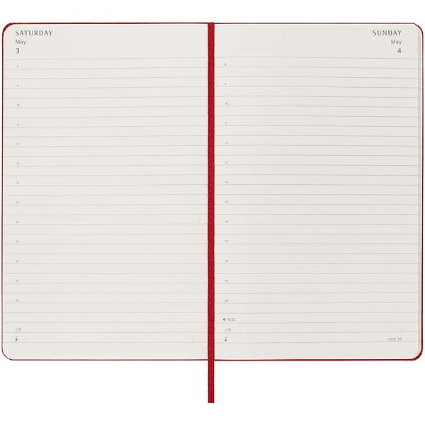 12M Hardcover Tageskalender L - Utzan