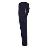 Zweifarbige Stretch-Hose mit mehreren Taschen (240 g/m²), aus Baumwolle (46 %), EME (38 %) und Polyester (16 %) Paulik