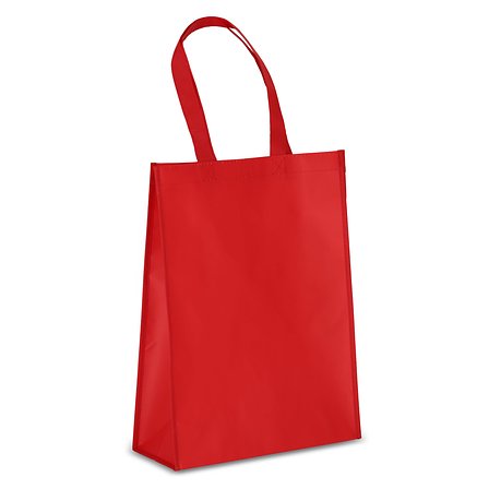 R-PET Tragetasche aus laminiertem Non Woven 30 x 12 x 40cm 105g/m² Emenst