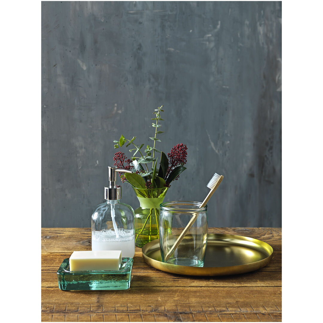 3-teiliges Badezimmer-Set aus recyceltem Glas - Lina