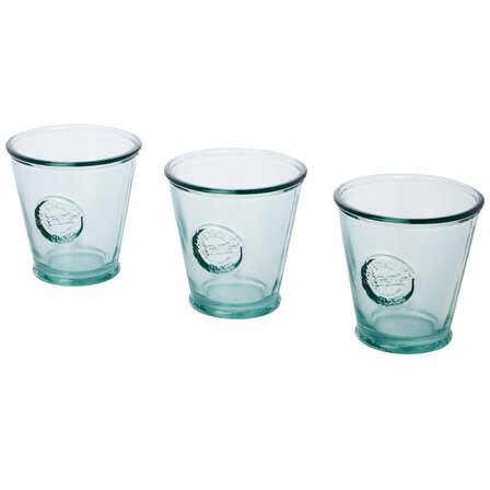 250 ml 3-teiliges Set aus recyceltem Glas - Sarleyco