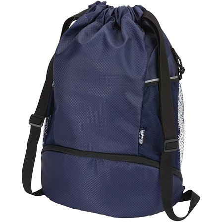 GRS-recycelter Sportbeutel mit Bodenfach 18 L - Leen