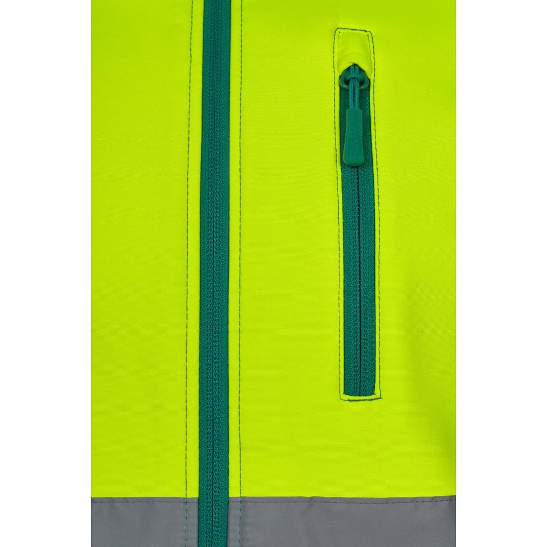 Zweifarbige Softshell-Jacke (280 g/m²), mit Fleece-Futter und TPU-Membran, aus Polyester (96 %) und Elasthan (4 %) Lorlinat