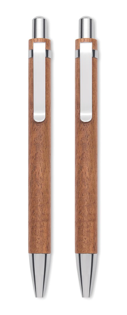 Schreibgeräte-Set Akazienholz Dumenetori