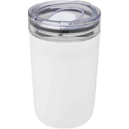 420 ml Glasbecher mit Aussenwand aus recyceltem Kunststoff - Annatin