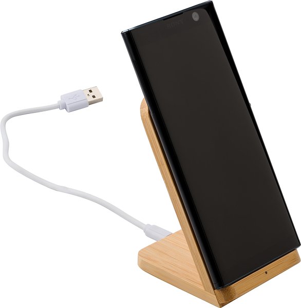 Wireless-Ladegerät aus Bambus Fränzias