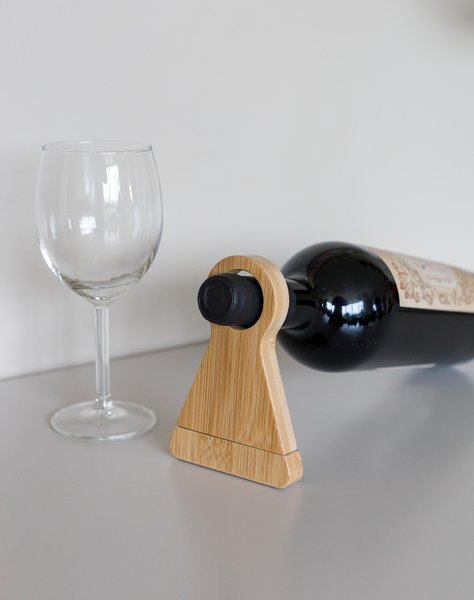 Weinflaschenhalter Vincio Nole | Recycelter Bambus