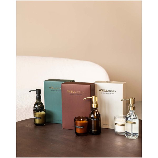 Discovery 250 ml Handseifenspender und 150 g Duftkerze im Set - Albrinati