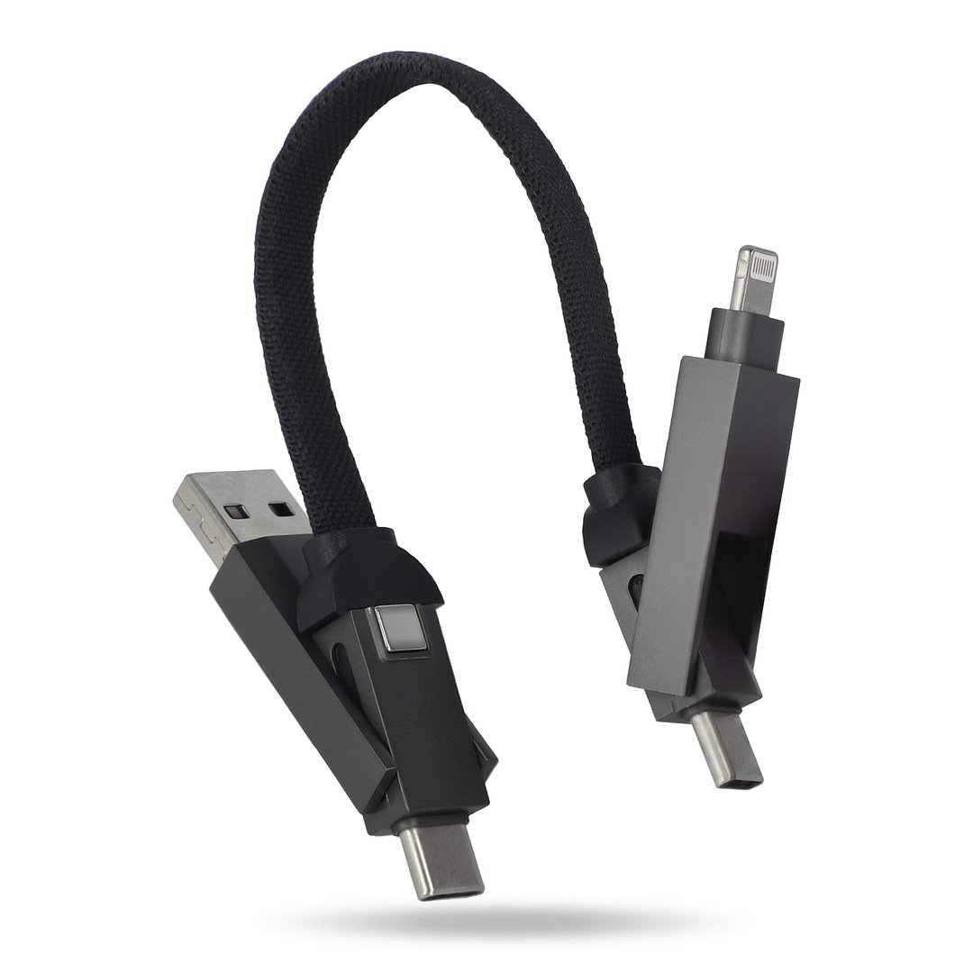 Multifunktionales 4-in-1 Kabel OTG Schlüsselanhänger Größe 60W Mudicch