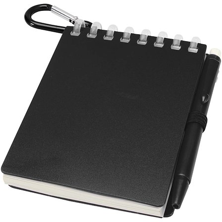 Mini Recyceltes Outdoor-Softcover Notizbuch und Kugelschreiber Set (schwarze Mine) - Minel