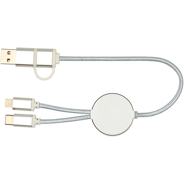 30 cm 5-in-1 Kabel aus recyceltem Kunststoff für Datenübertragung und 27W Schnellladung - Hate