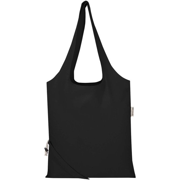 Blend 140 g/m², GRS-zertifizierte, faltbare Baumwoll Tragetasche, 7 l - Grin