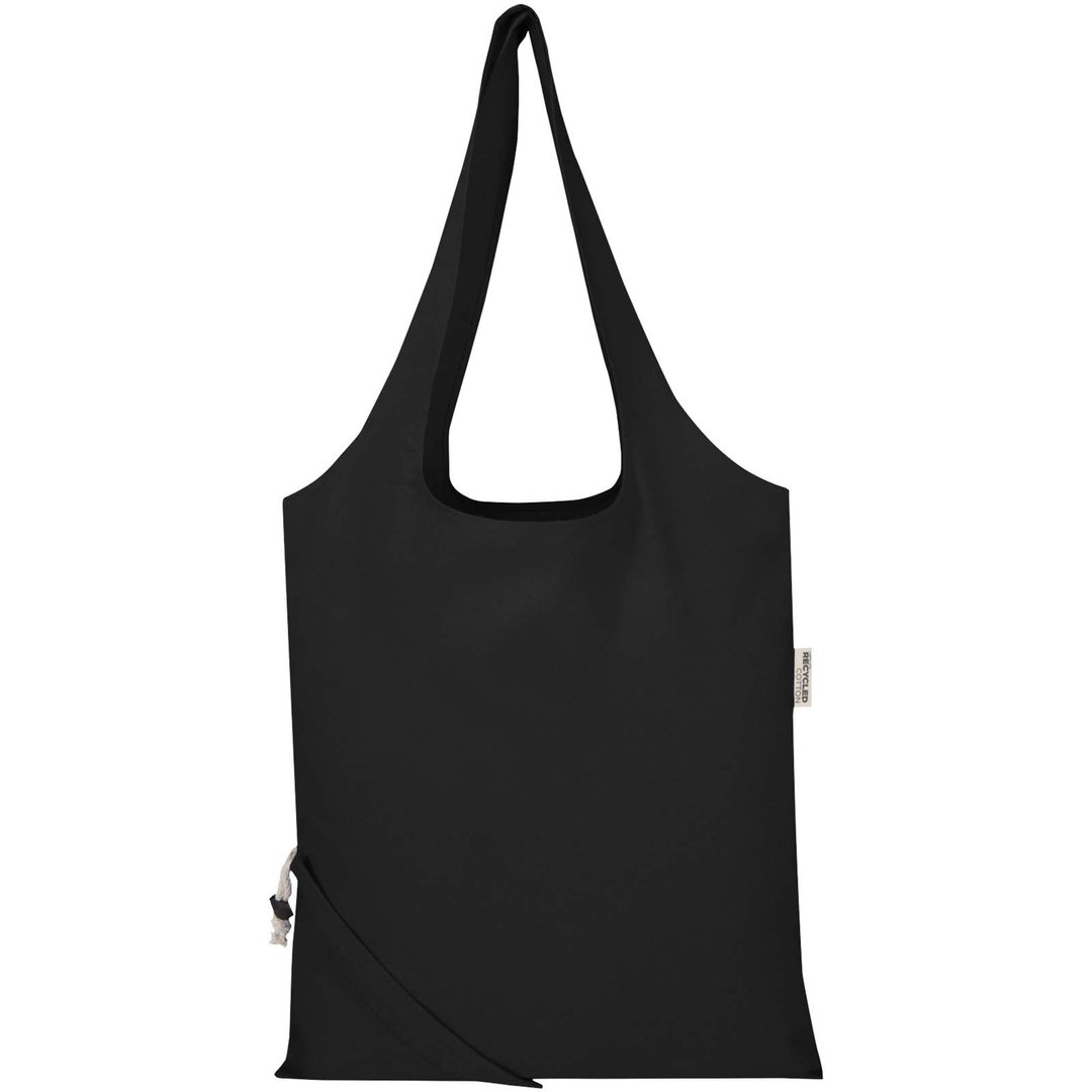 Blend 140 g/m², GRS-zertifizierte, faltbare Baumwoll Tragetasche, 7 l - Grin