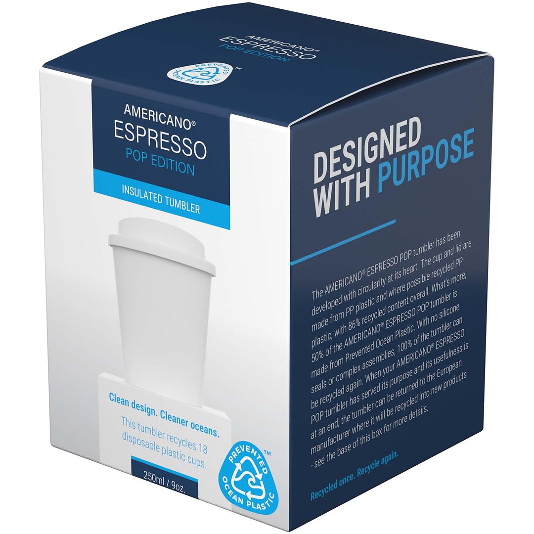 Espresso POP 250 ml Becher mit auslaufsicherem Deckel - Giania