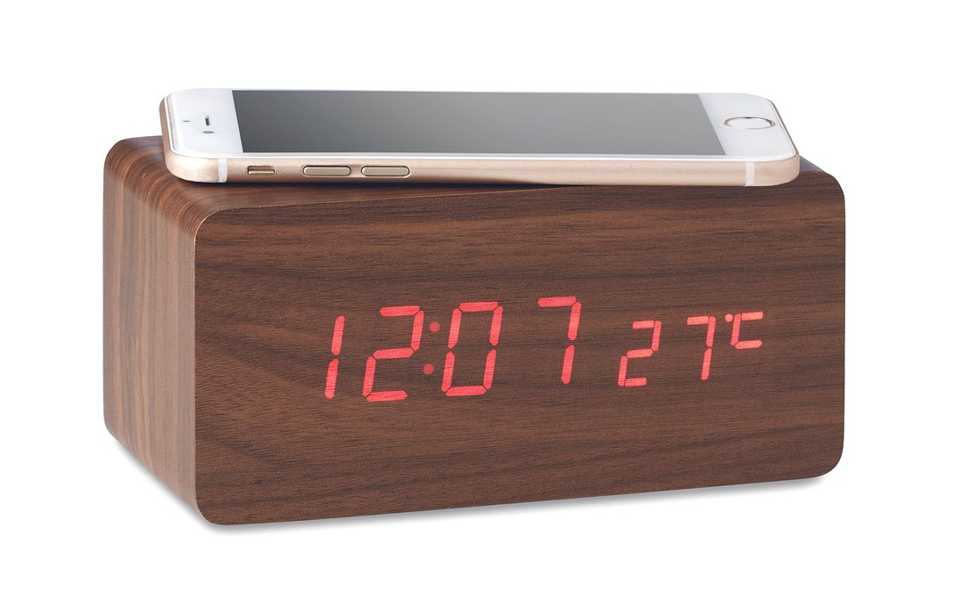Tischuhr mit Ladestation Gilli