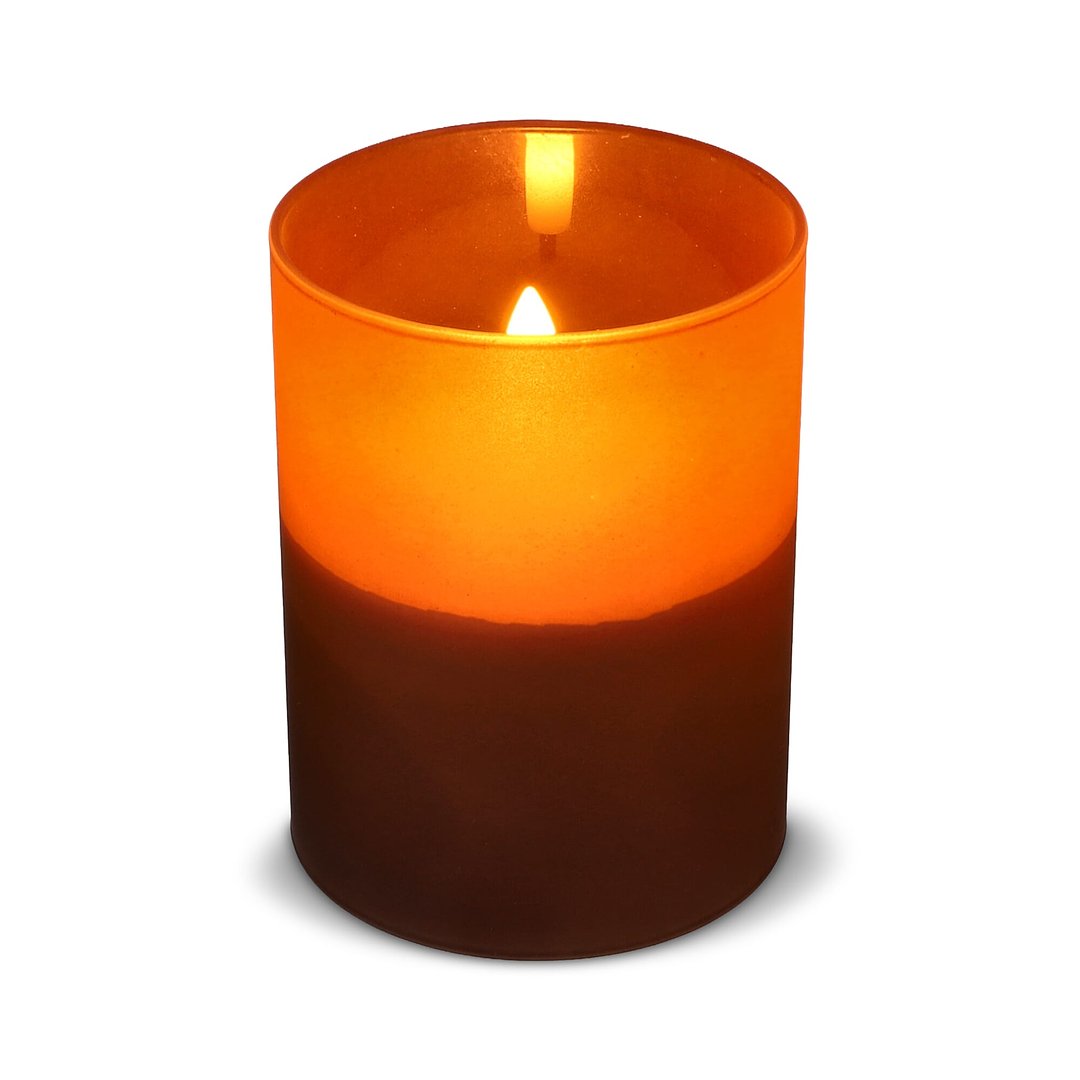 Nyelle Wiederaufladbare LED-Wachskerze im Glas Jovicori