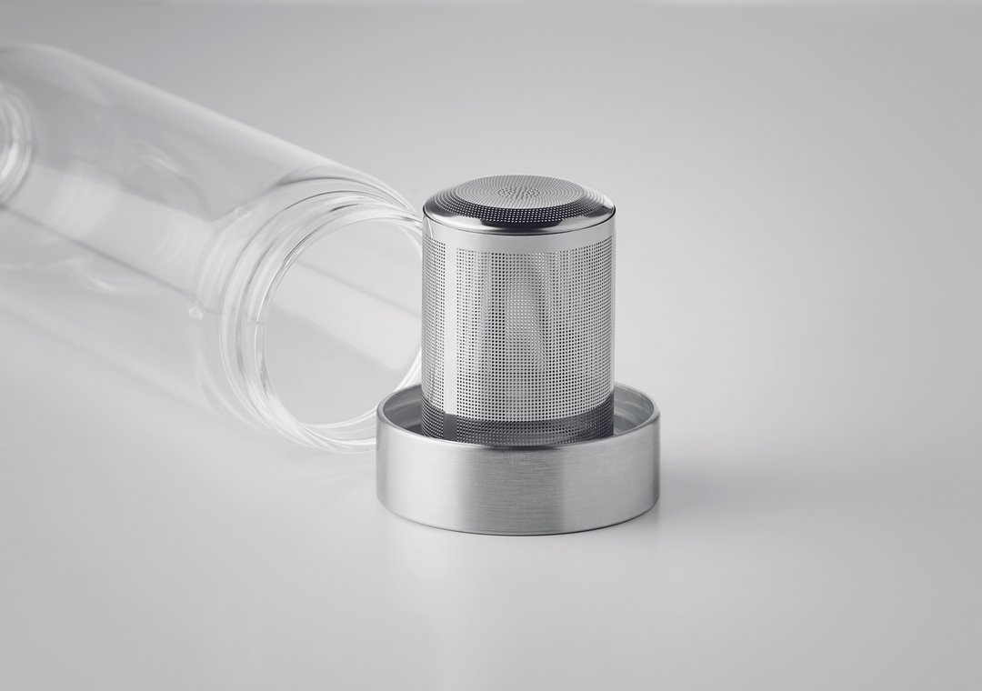 Einwandige Trinkflasche Glas Stiafenga